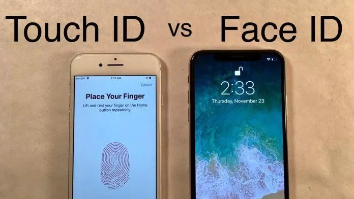 Nhận diện bằng vân tay Touch ID dễ dàng sử dụng hơn nhận diện bằng khuôn mặt Face ID (Ảnh: Internet)