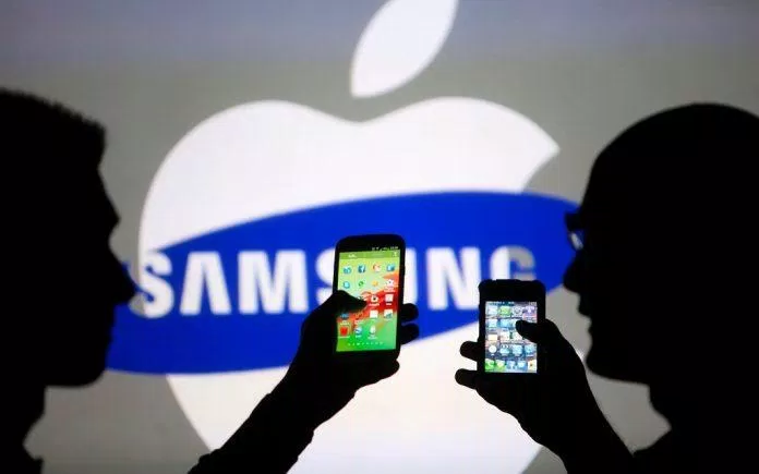 Apple và Samsung đã nhiều lần đối đầu nhau trước tòa nhà (Ảnh: Internet)