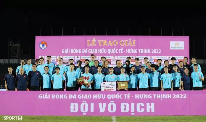 Đội tuyển Việt Nam chức năng vô địch đầy thuyết phục (Ảnh: Sport5)