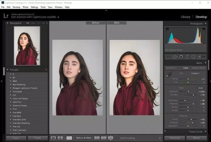 Lightroom chỉ chỉnh sửa ảnh chứ không thể tạo mới ảnh (Ảnh: Internet)