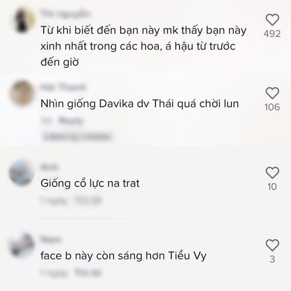  Một số bình luận của netizen trước vẻ đẹp thăng hoa của cô.  (Ảnh: Màn hình TikTok Nguyễn Tường San)