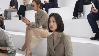 Nhan sắc mặn mà của Song Hye Kyo tại show Pháp thời trang