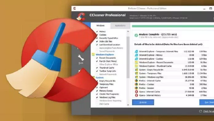 Phần mềm CCleaner từng phổ biến trên Windows máy tính (Ảnh: Internet)