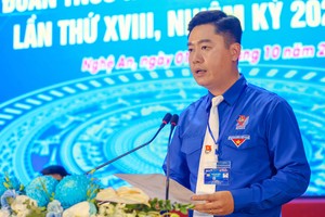 Đồng chí Lê Văn Lương tái cử chức vụ Bí thư Tỉnh đoàn Nghệ An khóa XVIII, nhiệm kỳ 2022 - 2027